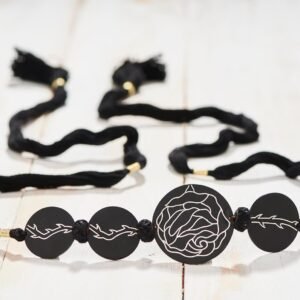 [ZOBD25] Bidri Rose Necklace