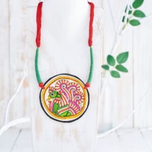 [ZOLP31] Bommalata Pakshi Tie Up Necklace