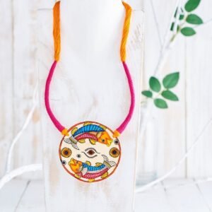 [ZOLP34] Bommalata Do Machili Tie Up Necklace