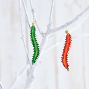 [ZOLP49] Bommalata Laal Mirchi Earrings