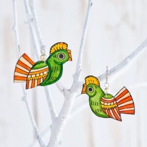 [ZOLP50] Bommalata Hari Pakshi Earrings